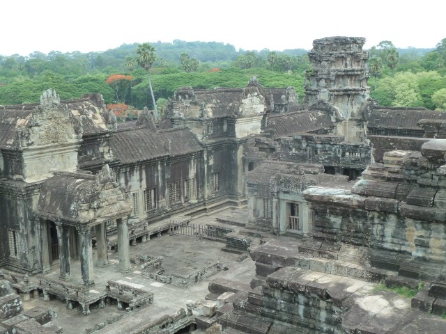 Ça c'est Angkor Wat. Enfin un bout.