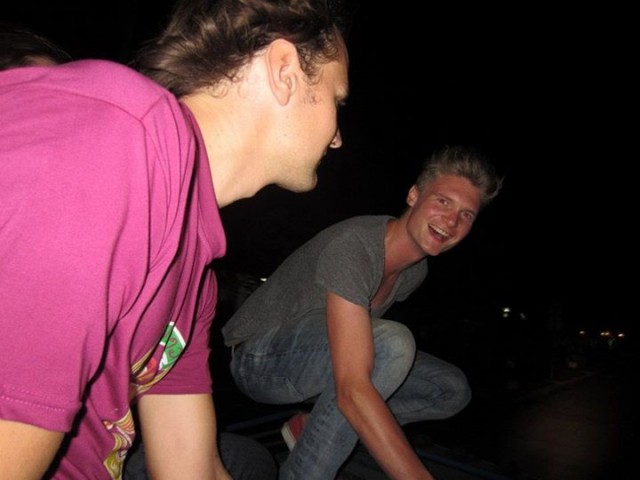 Surf on the roof of a tuk-tuk