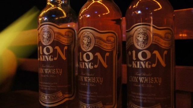 Lion King, whiskey cheaper than water on Don Det island